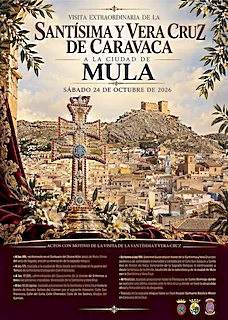 La Vera Cruz de Caravaca visita Mula este sábado con una jornada de procesión, eucaristía y bendición de la ciudad